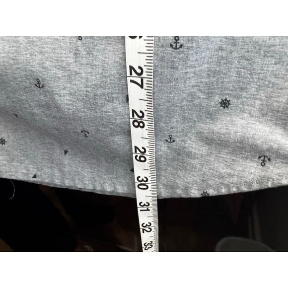 Molokai Surf Co. Men's Button-Up Short-Sleeve Shirt Gray Nautical Size XXL 2XL - Picture 5 of 8